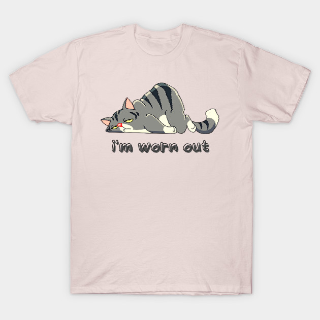 i'm worn out, lazzy cat by TrendsCollection